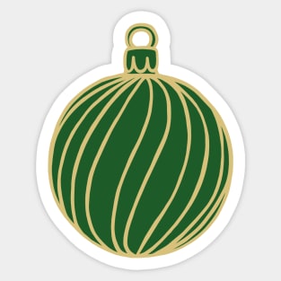 Simply Christmas Collection - Bauble - Classic Xmas Colours Sticker